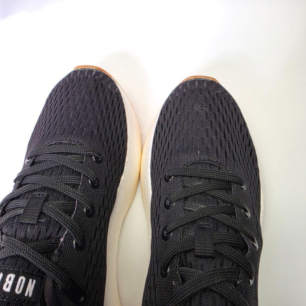 NOBULL Knit Runner Womens 8 Black Athleisure Minimalist Gym Shoes Cross Training - Picture 9 of 16